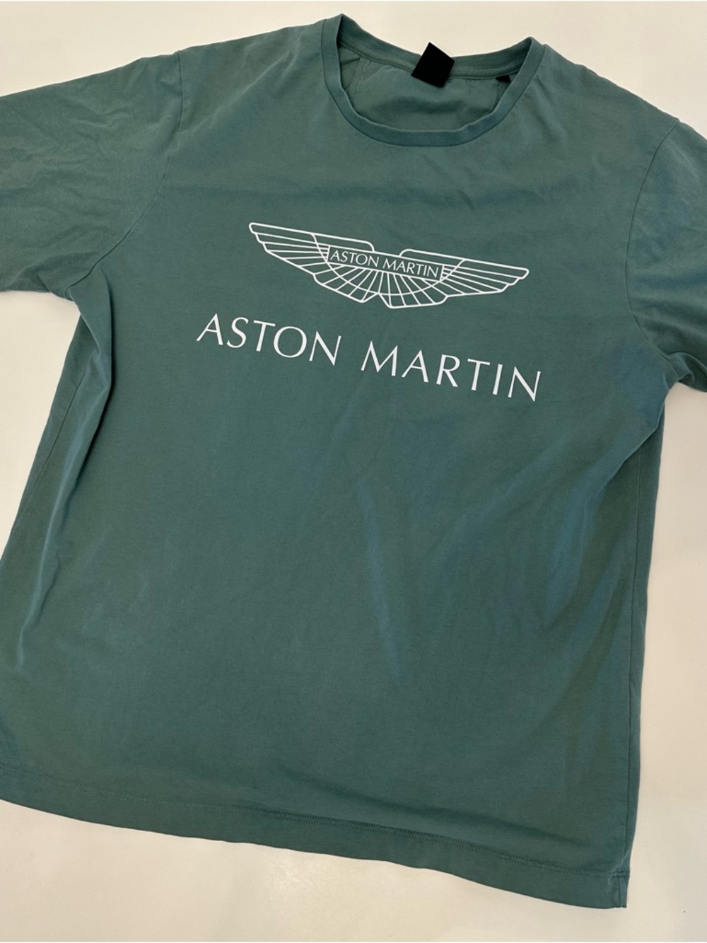 Hackett Teal Green Aston Martin Logo Short Sleeve T-Shirt